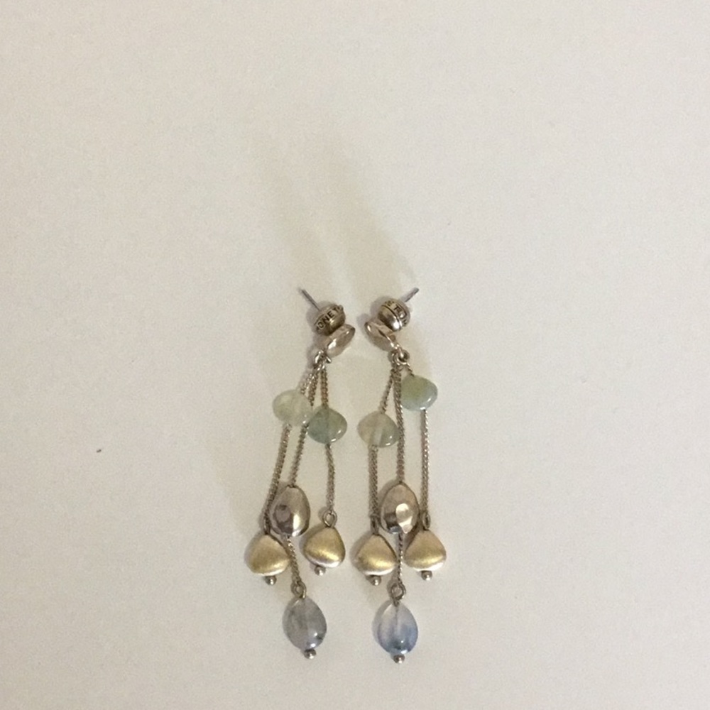 Multi colored medium length earrings